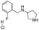 (2-Fluoro-benzyl)-pyrrolidin-3-yl-amine hydrochloride Structure