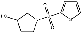 1-(噻吩-2-磺酰基)-吡咯烷-3-醇, 1261231-14-4, 结构式