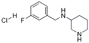 (3-Fluoro-benzyl)-piperidin-3-yl-amine hydrochloride Structure