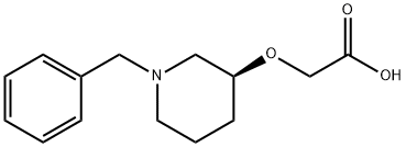 ((S)-1-Benzyl-piperidin-3-yloxy)-acetic acid Struktur