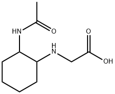 (2-AcetylaMino-cyclohexylaMino)-acetic acid Structure