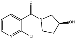 (2-氯-吡啶-3-基)-((S)-3-羟基-吡咯烷-1-基)-甲酮 结构式