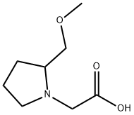 (2-MethoxyMethyl-pyrrolidin-1-yl)-acetic acid Structure