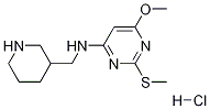(6-Methoxy-2-Methylsulfanyl-pyriMidin-4-yl)-piperidin-3-ylMethyl-aMine hydrochloride Struktur