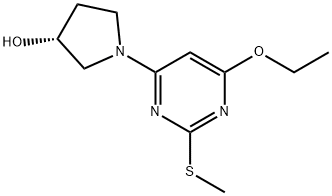 (R)-1-(6-乙氧基-2-甲硫基-嘧啶-4-基)-吡咯烷-3-醇 结构式