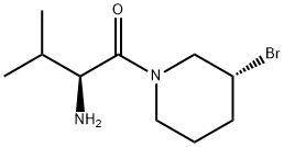 (S)-2-AMino-1-((R)-3-broMo-piperidin-1-yl)-3-Methyl-butan-1-one Structure