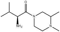 (2S)-2-氨基-1-(3,4-二甲基吡嗪-1-基)-3-甲基丁烷-1-酮, 1344971-76-1, 结构式