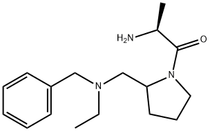 (S)-2-AMino-1-{2-[(benzyl-ethyl-aMino)-Methyl]-pyrrolidin-1-yl}-propan-1-one Struktur