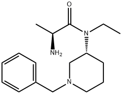 (S)-2-AMino-N-((R)-1-benzyl-piperidin-3-yl)-N-ethyl-propionaMide Struktur
