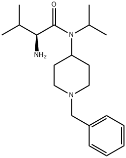 (S)-2-AMino-N-(1-benzyl-piperidin-4-yl)-N-isopropyl-3-Methyl-butyraMide Struktur