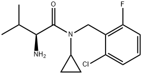 (S)-2-AMino-N-(2-chloro-6-fluoro-benzyl)-N-cyclopropyl-3-Methyl-butyraMide Structure