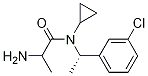 (S)-2-AMino-N-[1-(3-chloro-phenyl)-ethyl]-N-cyclopropyl-propionaMide 结构式