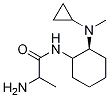 (S)-2-AMino-N-[2-(cyclopropyl-Methyl-aMino)-cyclohexyl]-propionaMide 结构式