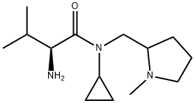 (S)-2-AMino-N-cyclopropyl-3-Methyl-N-(1-Methyl-pyrrolidin-2-ylMethyl)-butyraMide Struktur