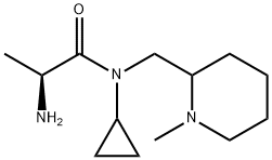 (S)-2-AMino-N-cyclopropyl-N-(1-Methyl-piperidin-2-ylMethyl)-propionaMide Structure