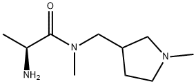 (S)-2-AMino-N-Methyl-N-(1-Methyl-pyrrolidin-3-ylMethyl)-propionaMide Struktur