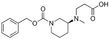 (S)-3-(CarboxyMethyl-ethyl-aMino)-piperidine-1-carboxylic acid benzyl ester Struktur