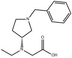 [((R)-1-Benzyl-pyrrolidin-3-yl)-ethyl-aMino]-acetic acid Structure