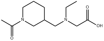[(1-Acetyl-piperidin-3-ylMethyl)-ethyl-aMino]-acetic acid Structure