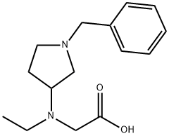[(1-Benzyl-pyrrolidin-3-yl)-ethyl-aMino]-acetic acid Struktur