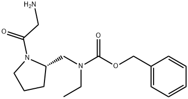 [(S)-1-(2-AMino-acetyl)-pyrrolidin-2-ylMethyl]-ethyl-carbaMic acid benzyl ester Structure
