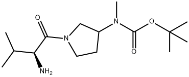 [1-((S)-2-AMino-3-Methyl-butyryl)-pyrrolidin-3-yl]-Methyl-carbaMic acid tert-butyl ester Struktur