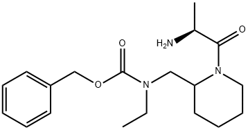 [1-((S)-2-AMino-propionyl)-piperidin-2-ylMethyl]-ethyl-carbaMic acid benzyl ester Struktur