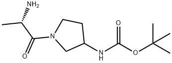 [1-((S)-2-AMino-propionyl)-pyrrolidin-3-yl]-carbaMic acid tert-butyl ester Struktur