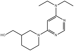 [1-(6-二乙氨基-嘧啶-4-基)-哌啶-3-基]-甲醇, 1353987-94-6, 结构式