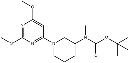 1353966-92-3 [1-(6-甲氧基-2-甲硫基-嘧啶-4-基)-哌啶-3-基]-甲基-氨基甲酸叔丁基酯