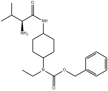 [4-((S)-2-AMino-3-Methyl-butyrylaMino)-cyclohexyl]-ethyl-carbaMic acid benzyl ester Struktur
