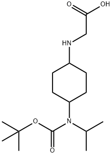 [4-(tert-Butoxycarbonyl-isopropyl-aMino)-cyclohexylaMino]-acetic acid Structure