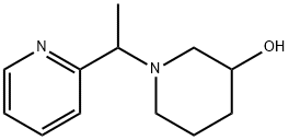 1-(1-Pyridin-2-yl-ethyl)-piperidin-3-ol Struktur