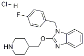 1-(4-氟-苄基)-2-(哌啶-4-基甲氧基)-1H-苯并咪唑盐酸盐 结构式