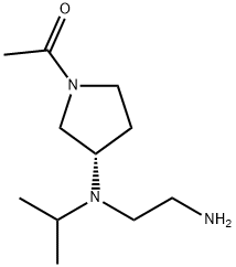 1-{(S)-3-[(2-AMino-ethyl)-isopropyl-aMino]-pyrrolidin-1-yl}-ethanone Struktur