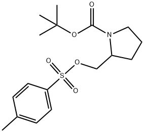 2-(Toluene-4-sulfonyloxyMethyl)-pyrrolidine-1-carboxylic acid tert-butyl ester Structure