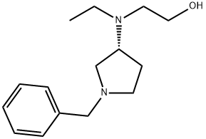 2-[((R)-1-Benzyl-pyrrolidin-3-yl)-ethyl-aMino]-ethanol 结构式