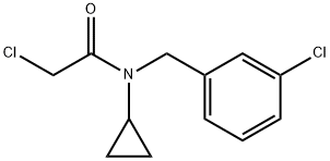 2-Chloro-N-(3-chloro-benzyl)-N-cyclopropyl-acetaMide Struktur