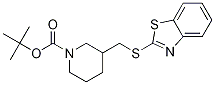 3-(Benzothiazol-2-ylsulfanylMethyl)
-piperidine-1-carboxylic acid tert-
butyl ester