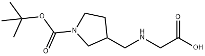 3-[(CarboxyMethyl-aMino)-Methyl]-pyrrolidine-1-carboxylic acid tert-butyl ester|