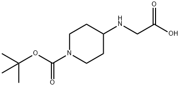 4-(CarboxyMethyl-aMino)-piperidine-1-carboxylic acid tert-butyl ester Structure