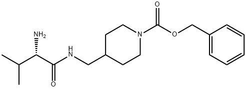 4-[((S)-2-AMino-3-Methyl-butyrylaMino)-Methyl]-piperidine-1-carboxylic acid benzyl ester Struktur