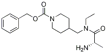 4-{[((S)-2-AMino-propionyl)-ethyl-aMino]-Methyl}-piperidine-1-carboxylic acid benzyl ester Struktur