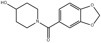 苯并[1,3]二氧杂环戊烯-5-基-(4-羟基-哌啶-1-基)-甲酮 结构式