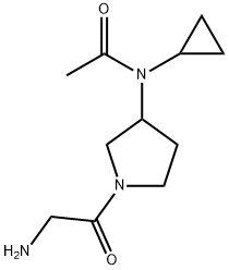N-[1-(2-AMino-acetyl)-pyrrolidin-3-yl]-N-cyclopropyl-acetaMide Structure