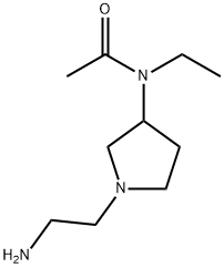 N-[1-(2-AMino-ethyl)-pyrrolidin-3-yl]-N-ethyl-acetaMide Struktur