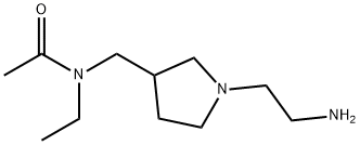 N-[1-(2-AMino-ethyl)-pyrrolidin-3-ylMethyl]-N-ethyl-acetaMide Struktur