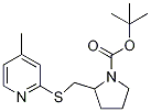 2-(4-Methyl-pyridin-2-ylsulfanylMet
hyl)-pyrrolidine-1-carboxylic acid
tert-butyl ester|