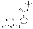 (S)-3-(2-Chloro-pyriMidin-4-ylsulfa
nyl)-pyrrolidine-1-carboxylic acid
tert-butyl ester Struktur