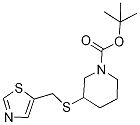 3-(Thiazol-5-ylMethylsulfanyl)-pipe
ridine-1-carboxylic acid tert-butyl
ester Struktur
